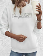 Oversized dames sweater met ronde hals