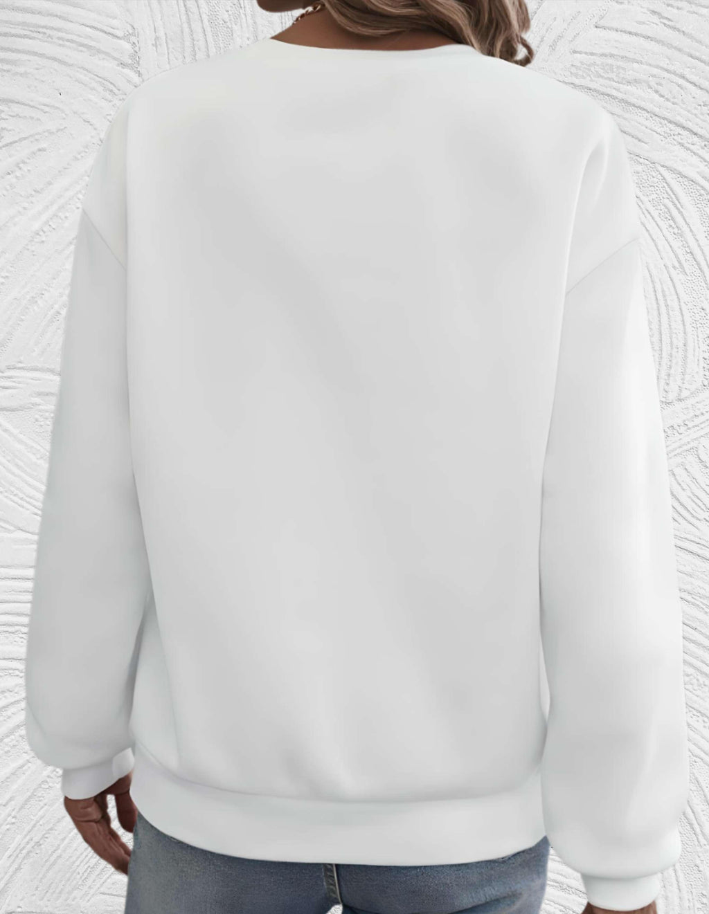 Oversized dames sweater met ronde hals