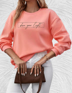 Oversized dames sweater met ronde hals