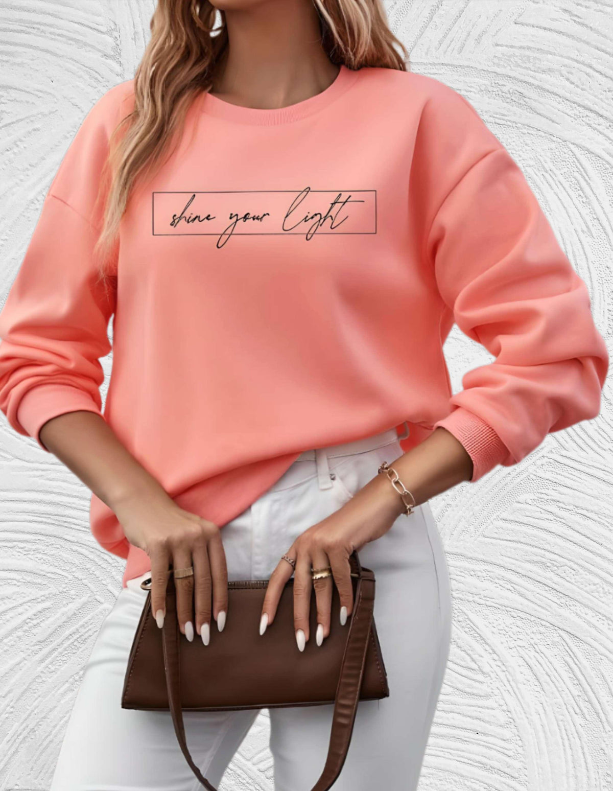 Oversized dames sweater met ronde hals