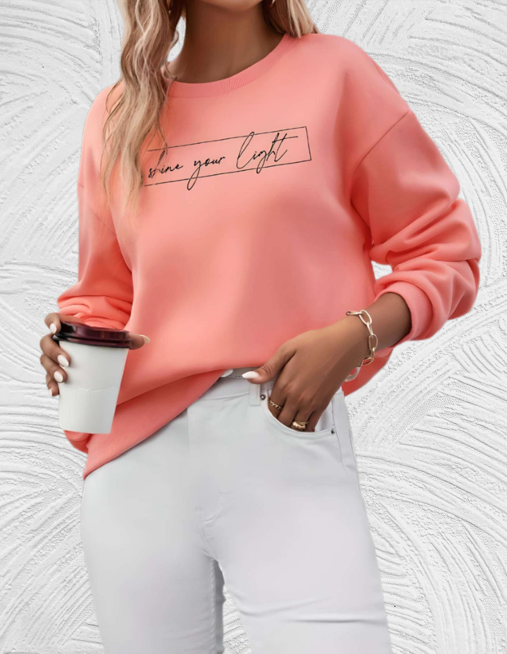 Oversized dames sweater met ronde hals