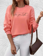 Oversized dames sweater met ronde hals