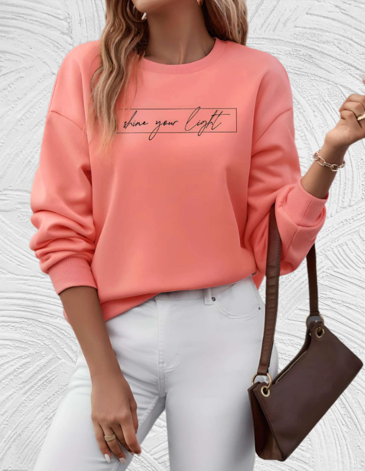 Oversized dames sweater met ronde hals