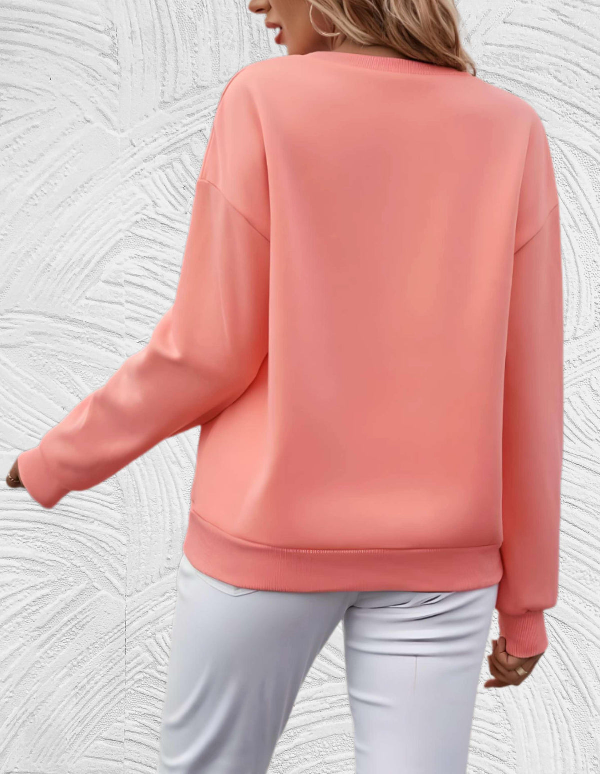 Oversized dames sweater met ronde hals