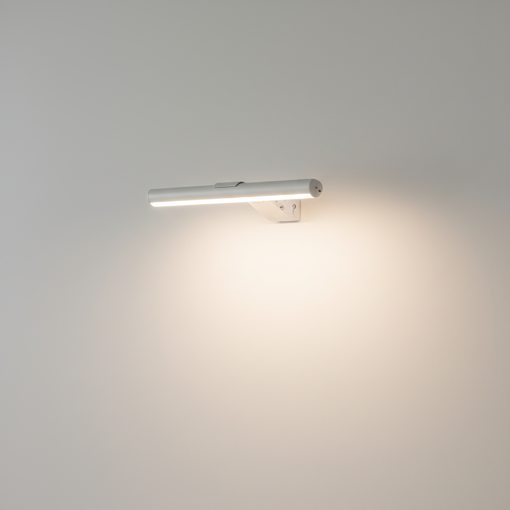 Lamp van aluminium, ijzer en ABS