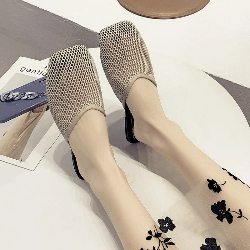 Dames mesh-slippers met gesloten neus — afbeelding 6
