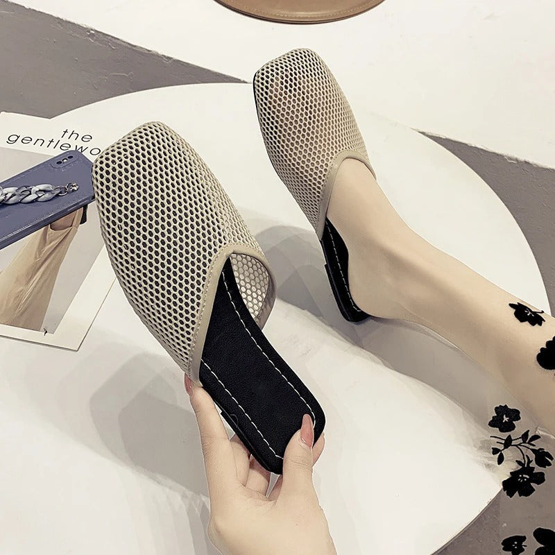 Dames mesh-slippers met gesloten neus — afbeelding 18