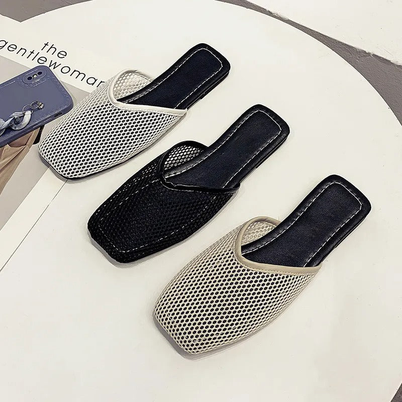Dames mesh-slippers met gesloten neus — afbeelding 19