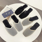 Dames mesh-slippers met gesloten neus