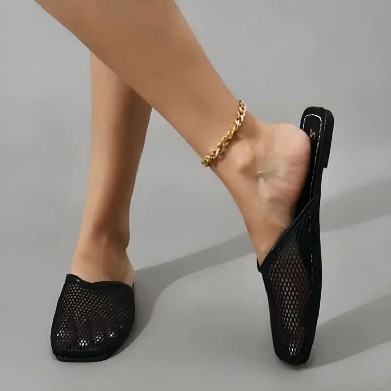 Dames mesh-slippers met gesloten neus — afbeelding 1