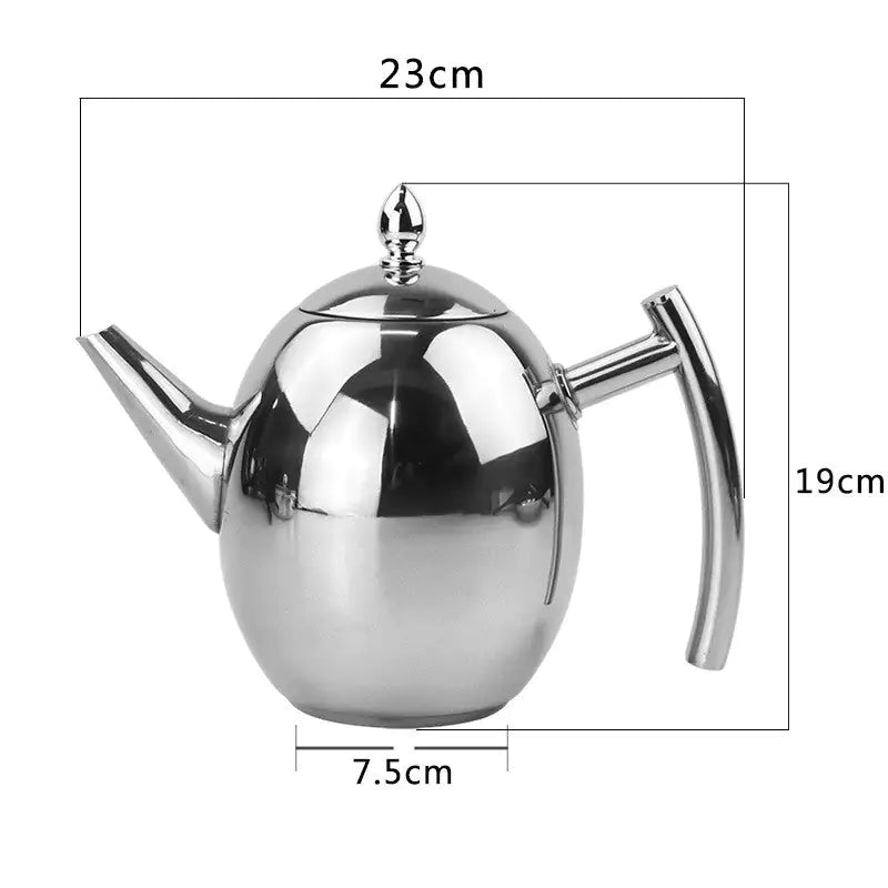 RVS theepot met zeef