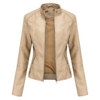 Stijlvol PU-leren damesjack