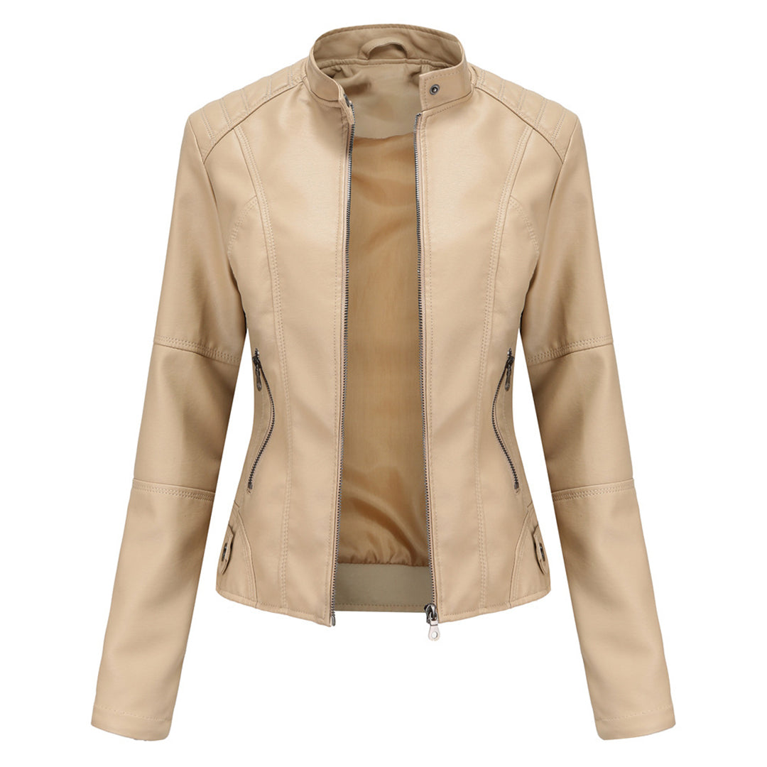 Stijlvol PU-leren damesjack