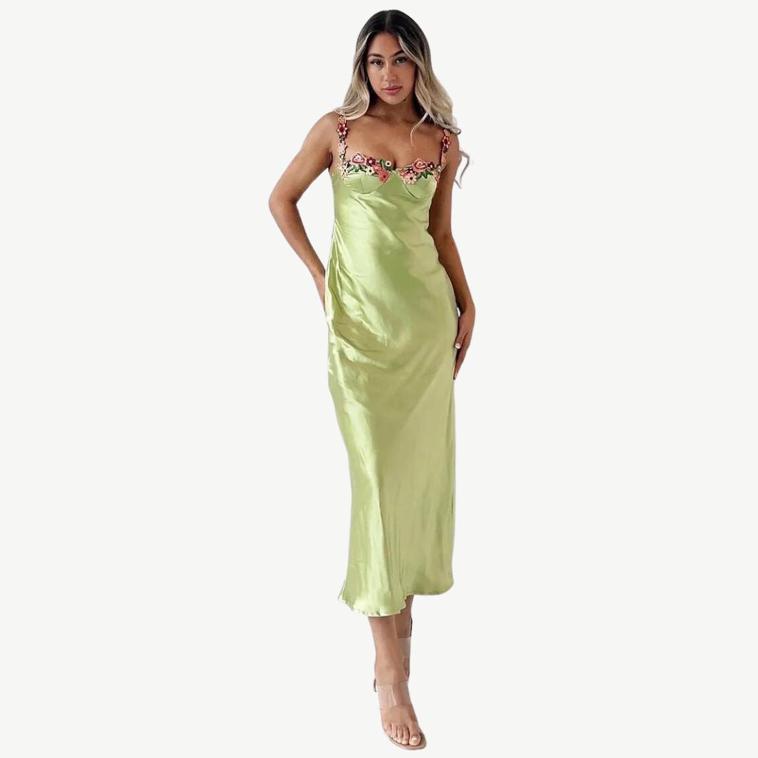 Luxueuze satijnen slipdress