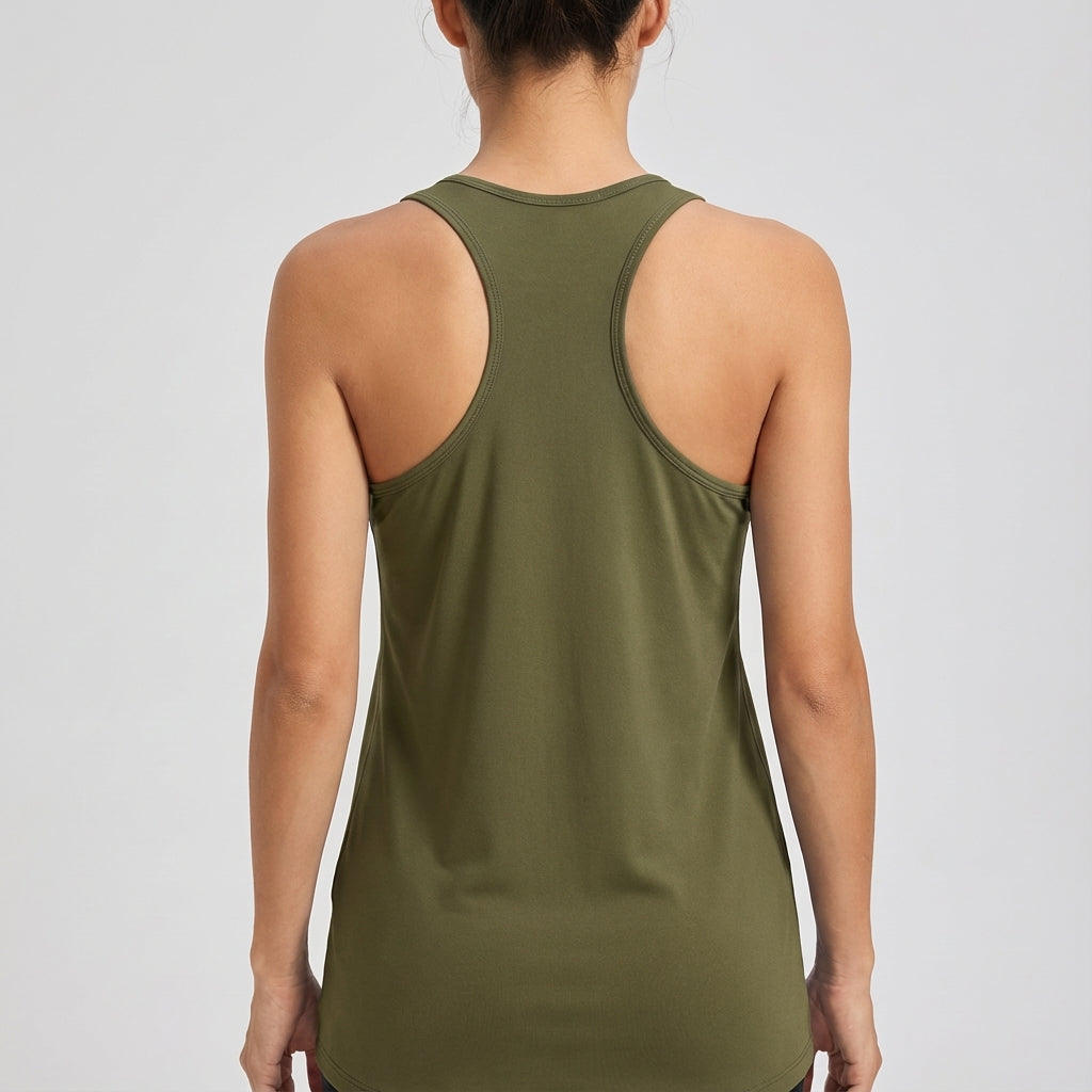 Mouwloos sporttop van elastische stof