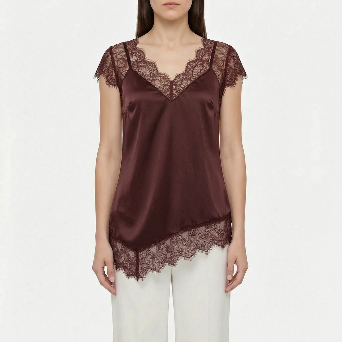 Asymmetrische elegante top