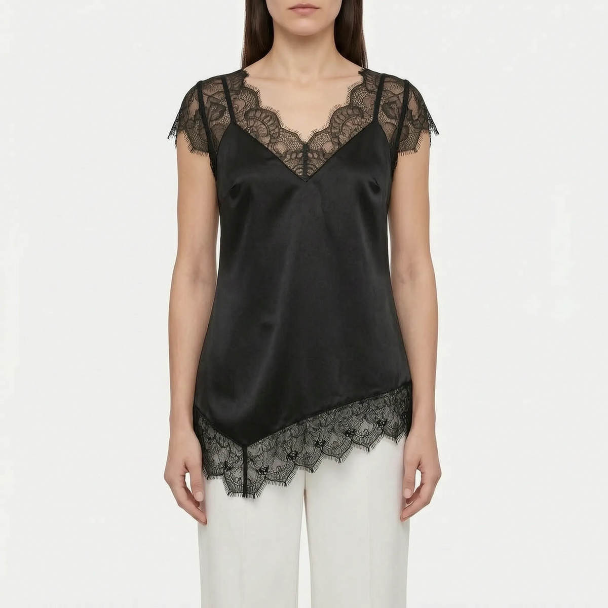 Asymmetrische elegante top — afbeelding 14