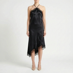 Asymmetrische midi-slipdress – Noor