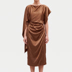 Asymmetrische midi jurk