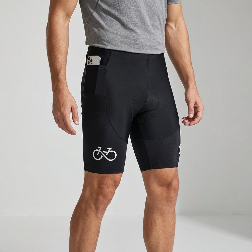 Ademend fietsbroek met padding