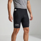 Ademend fietsbroek met padding