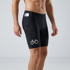 Ademend fietsbroek met padding