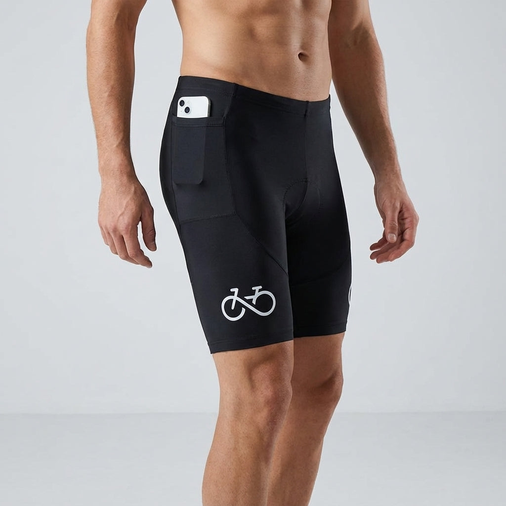 Ademend fietsbroek met padding