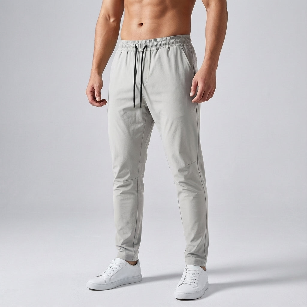 Ademend sportbroek met trekkoord