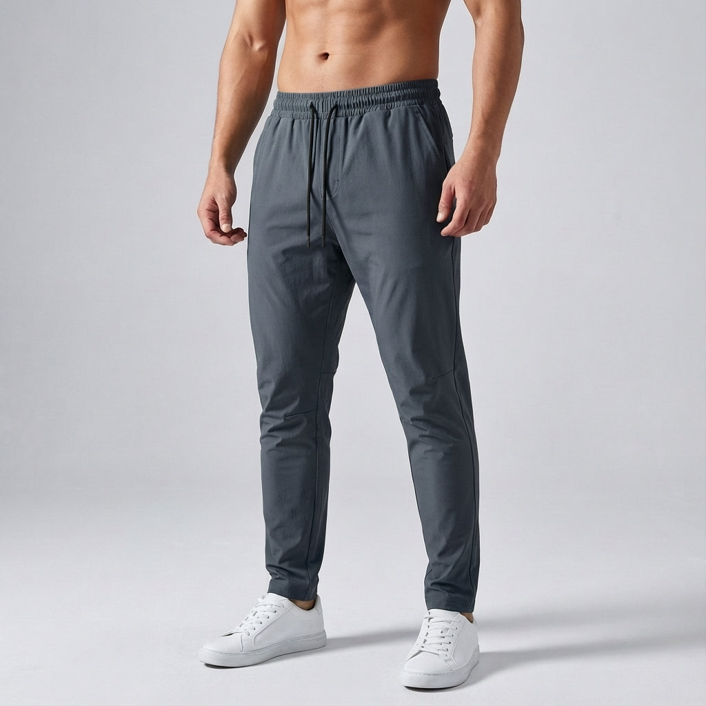 Ademend sportbroek met trekkoord