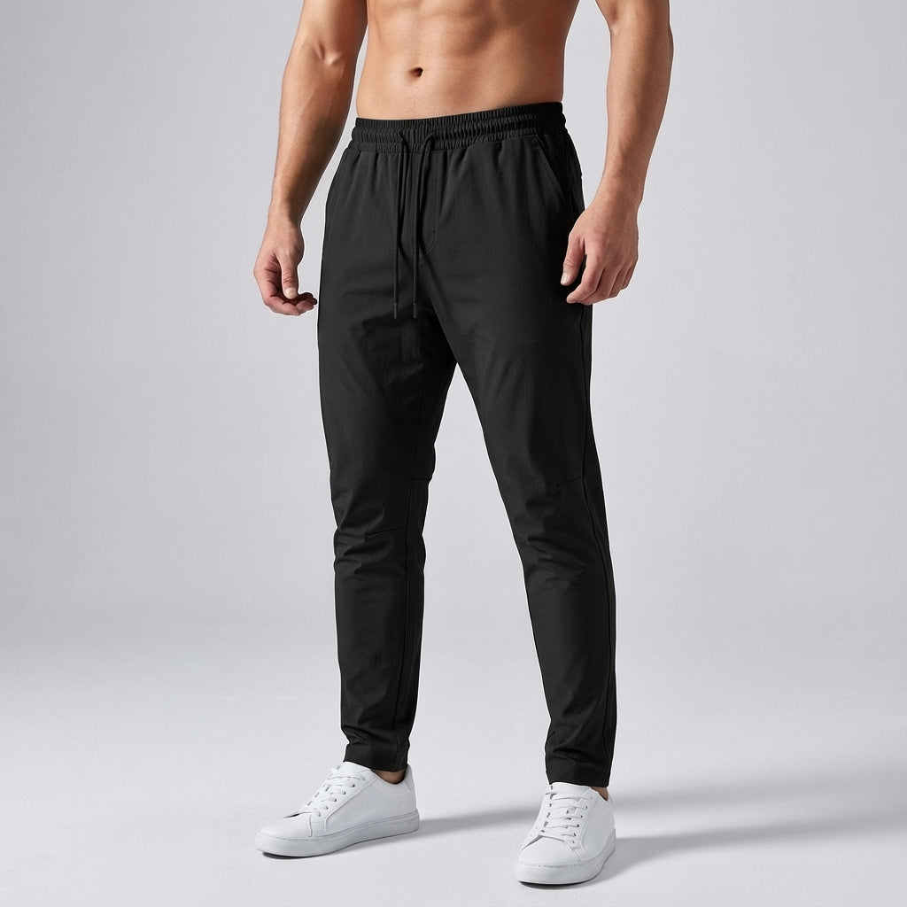 Ademend sportbroek met trekkoord