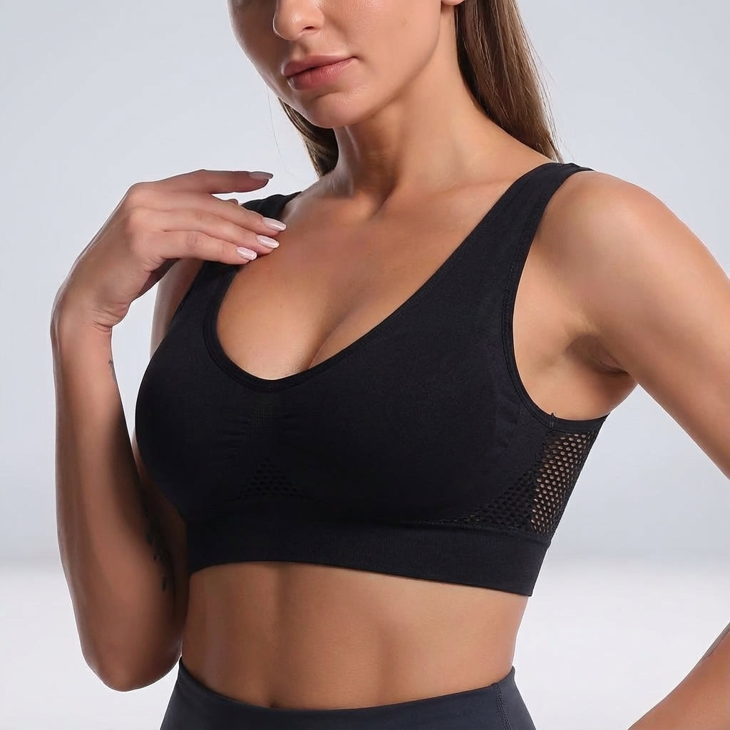Ademende mesh sport BH — afbeelding 14