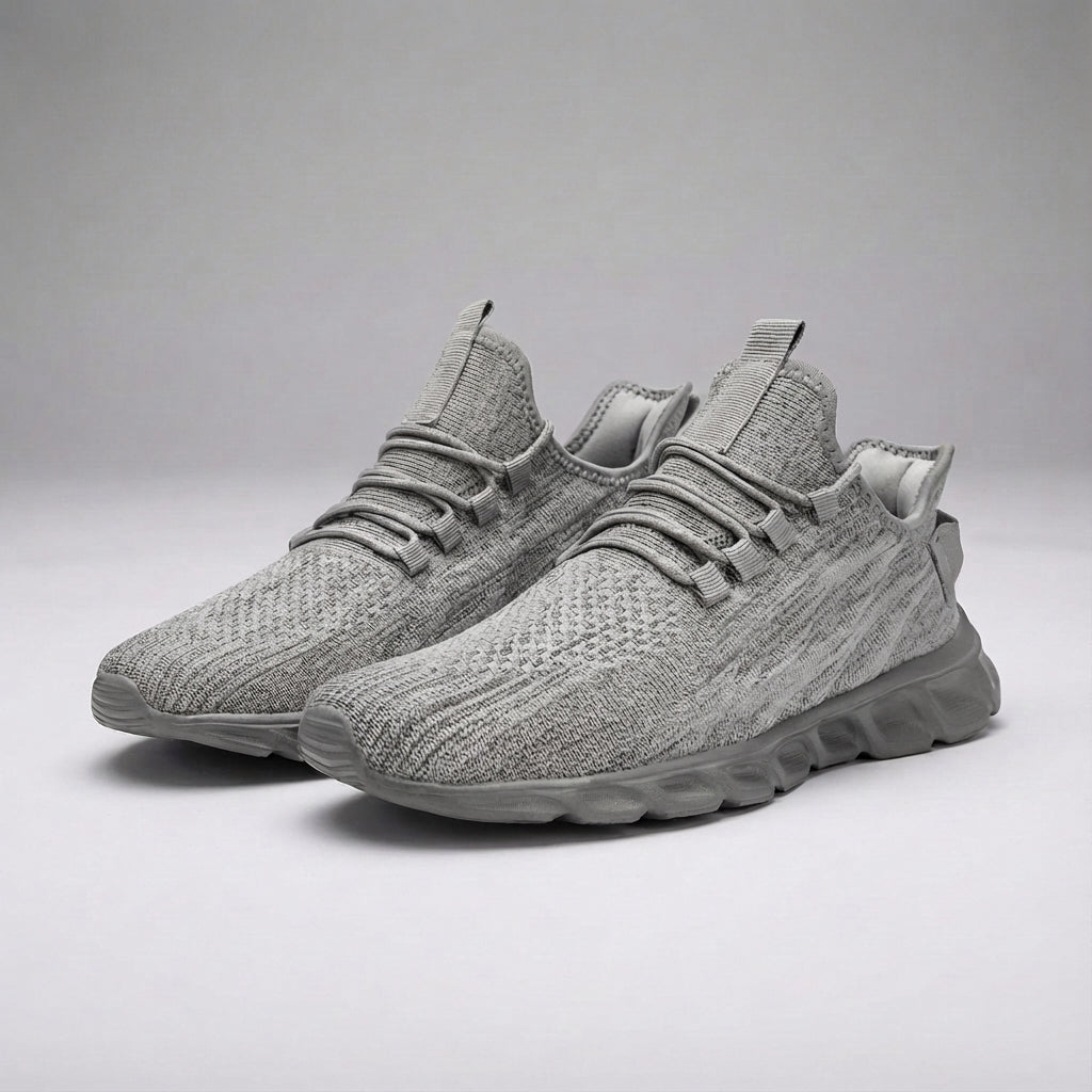 Gebreide herensneakers met elastische veters