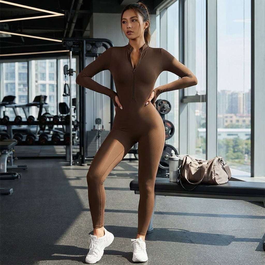 Ademend trainingspak eéngedeeld