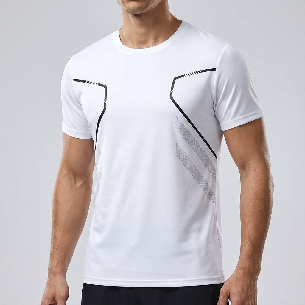 Ademend sportshirt met print