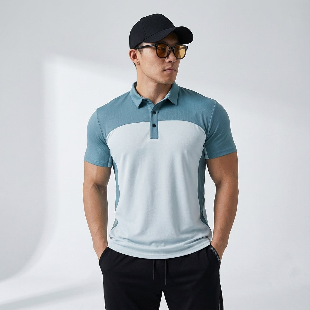 Ademend sportpoloshirt — afbeelding 14