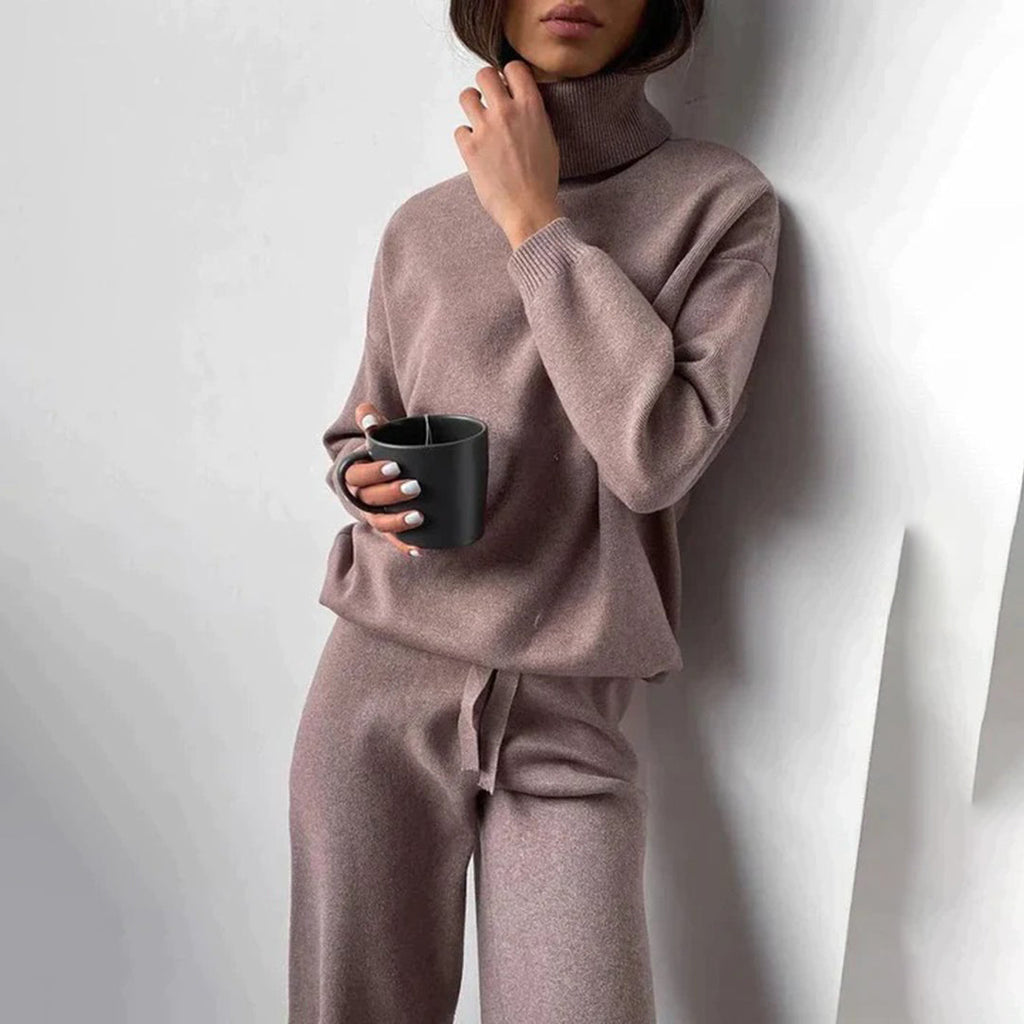 En comfortabele kasjmier set