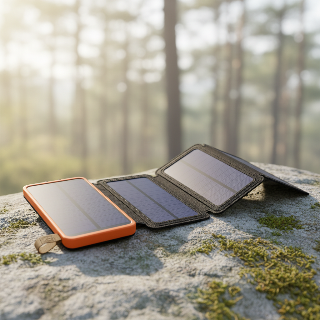 Opvouwbare zonne-energie powerbank kunststof