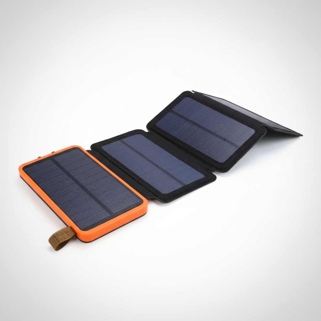 Opvouwbare zonne-energie powerbank kunststof