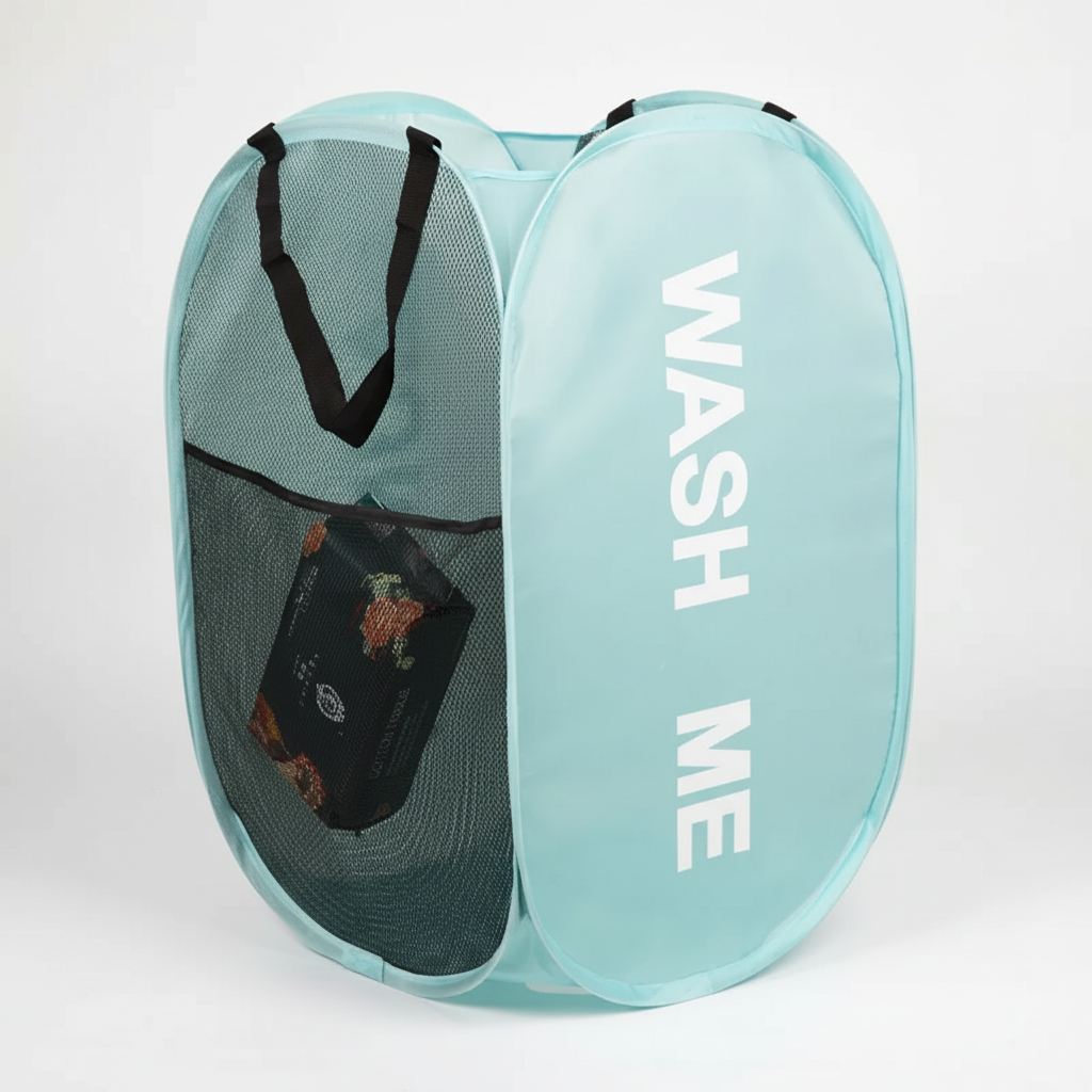 Opvouwbare net wasmand
