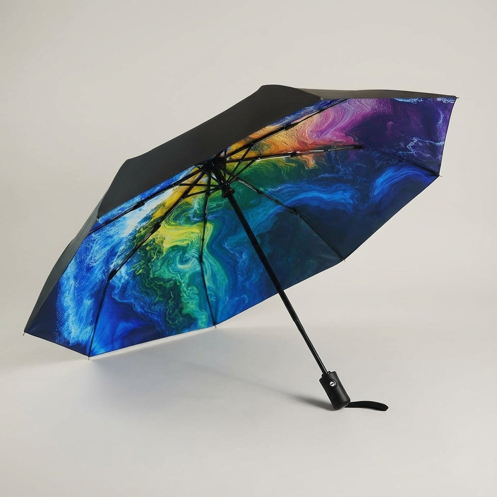 Automatisch opvouwbare reisparaplu