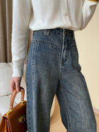 Vintage wijde dames jeans