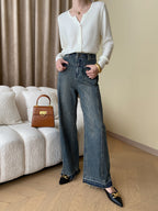 Vintage wijde dames jeans — afbeelding 2