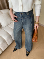 Vintage wijde dames jeans — afbeelding 11