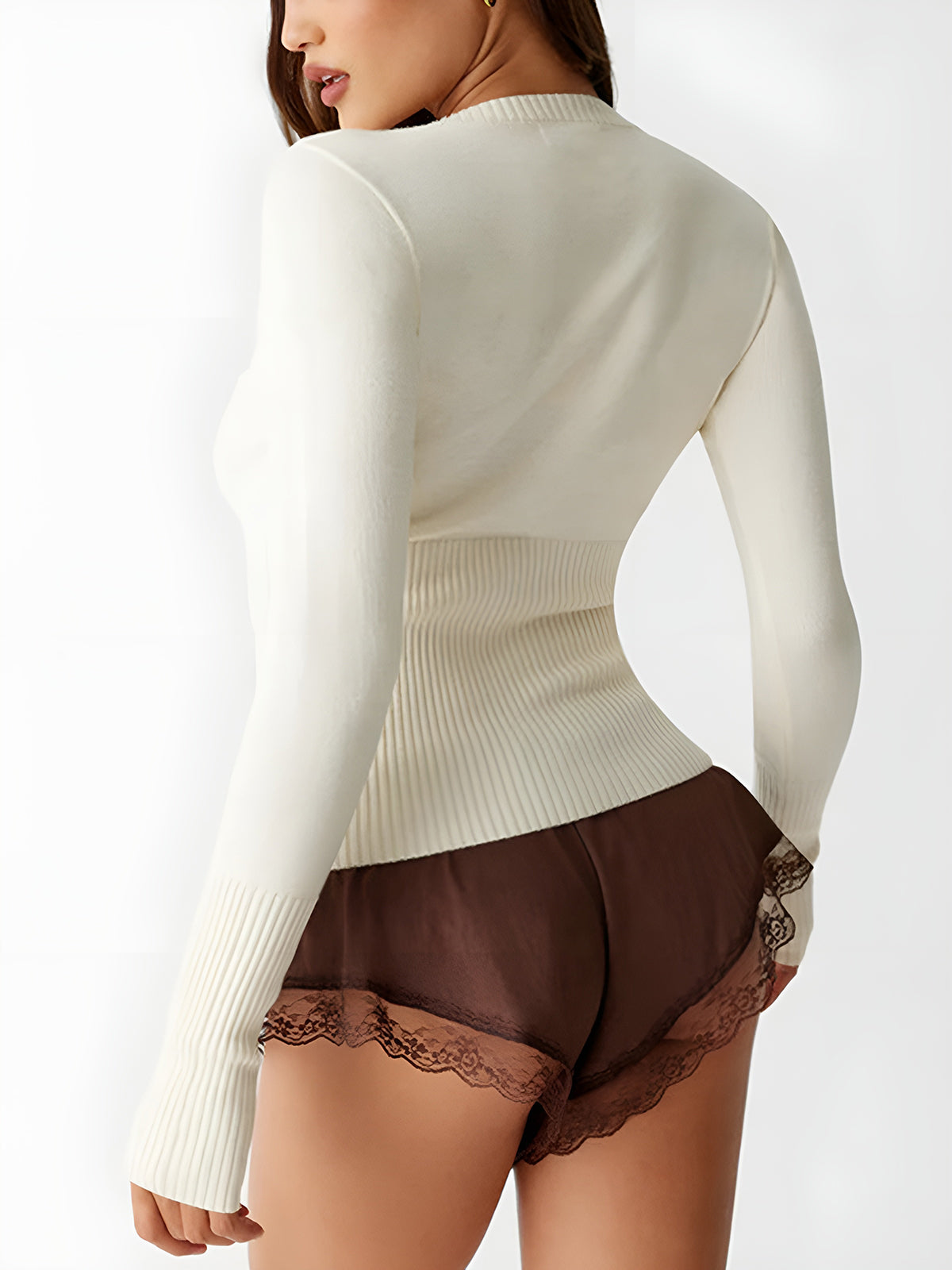 Casual gebreid dames shirt