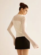 Leuke witte sweater voor dames