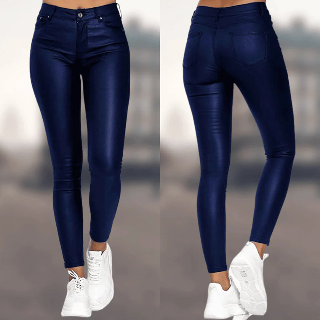 Madelon | Damesbroek met smalle pasvorm en elastische taille