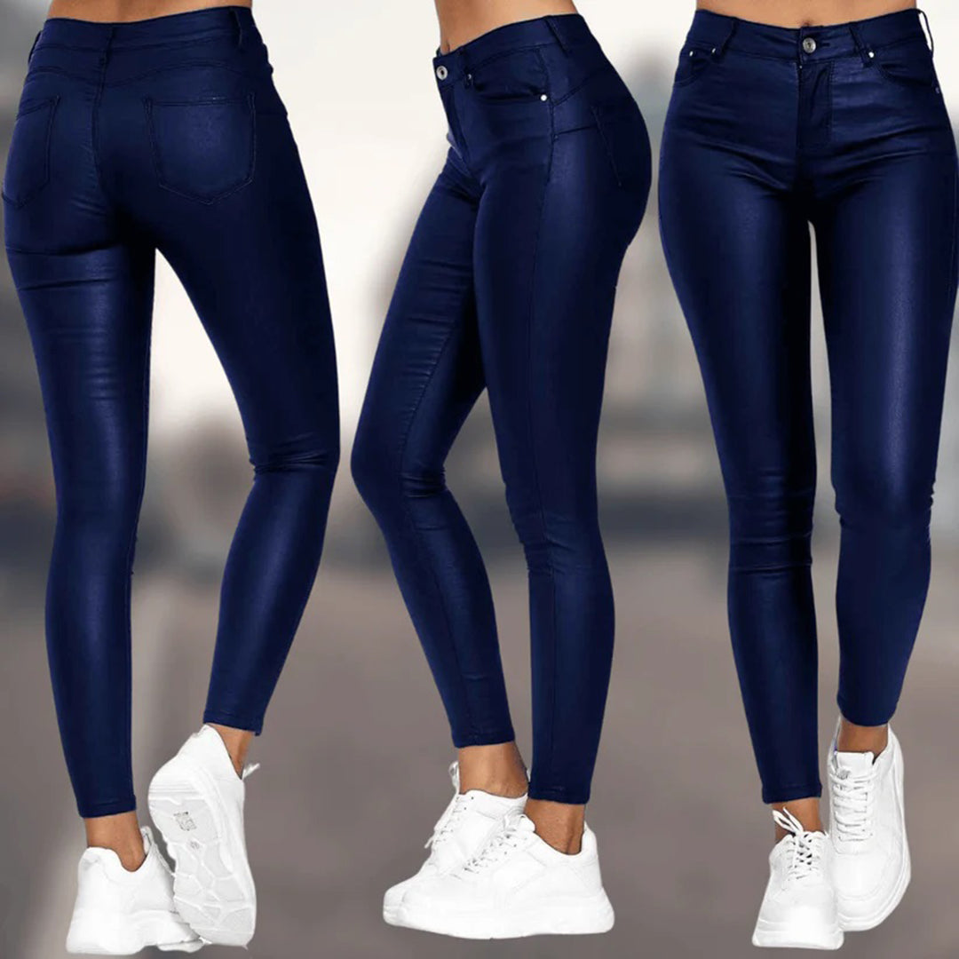 Madelon | Damesbroek met smalle pasvorm en elastische taille