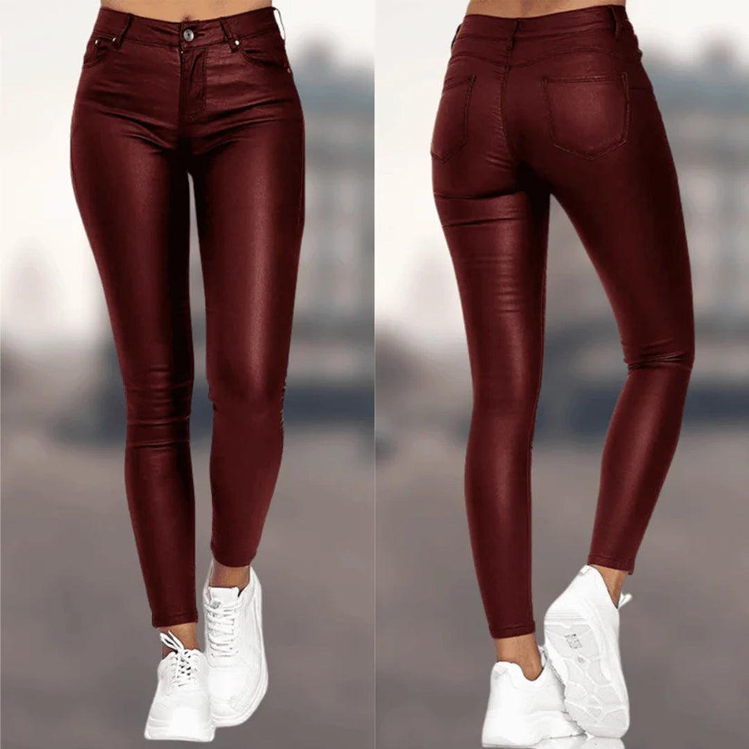 Madelon | Damesbroek met smalle pasvorm en elastische taille