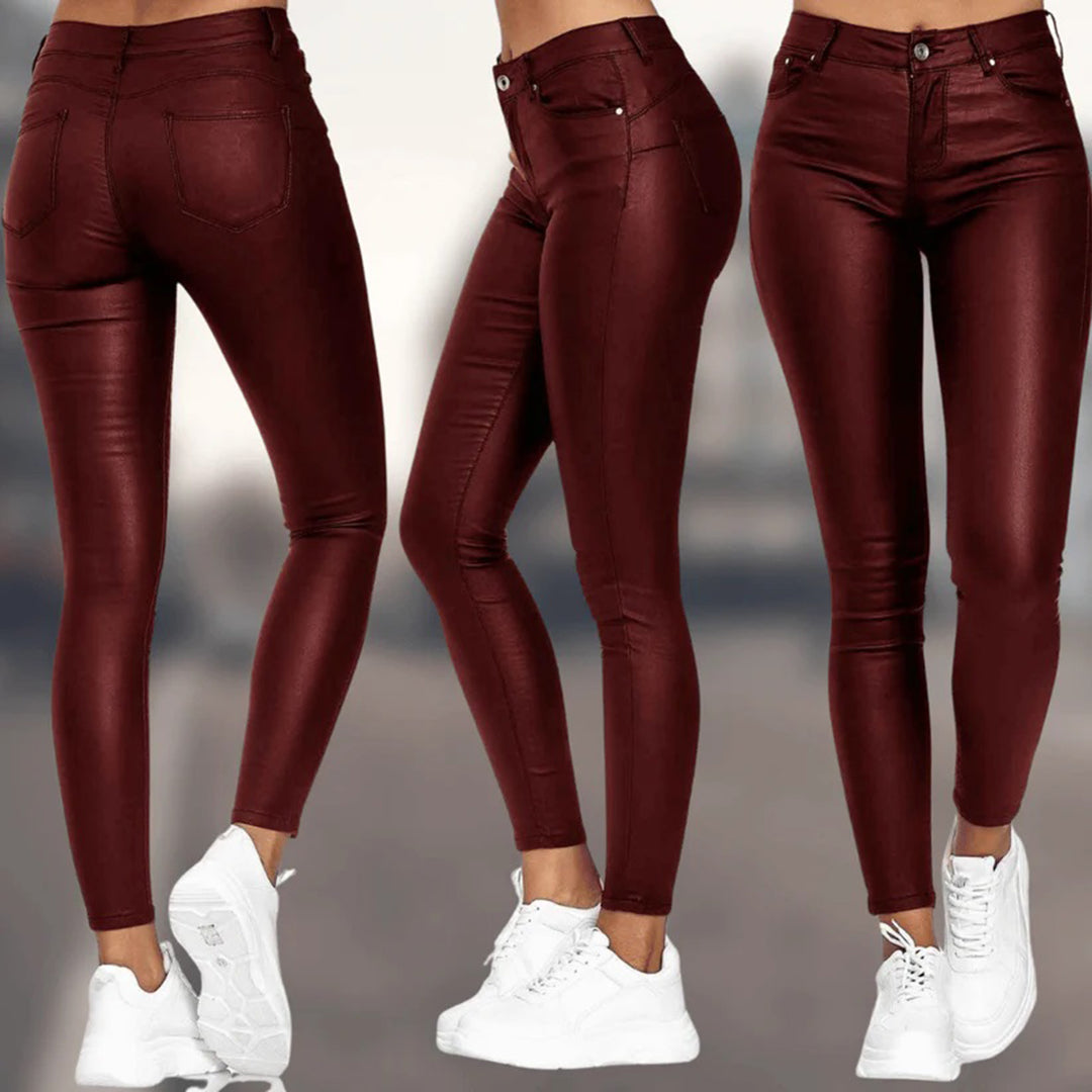 Madelon | Damesbroek met smalle pasvorm en elastische taille