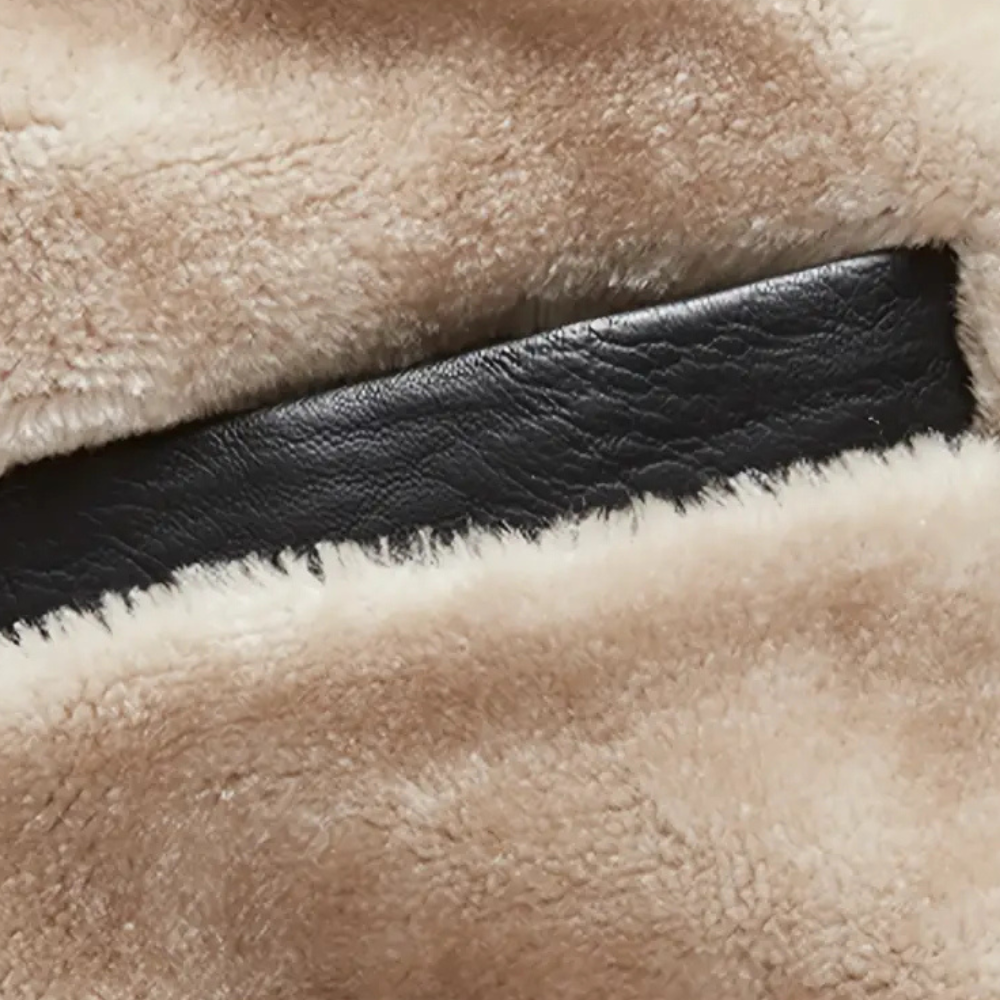 Zwarte leren herenjas met tijdloos design